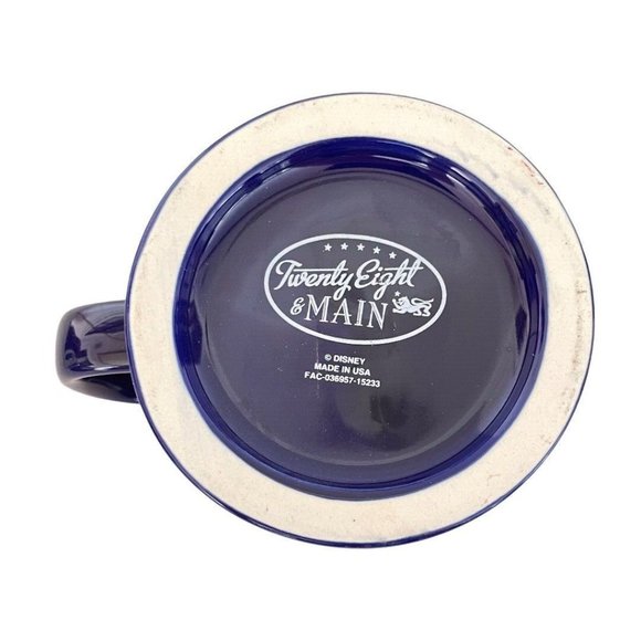 Disney Twenty Eight Main Skull Rock Peter Pan Hook Ceramic Coffee Cup Mug Blue - Picture 5 of 5